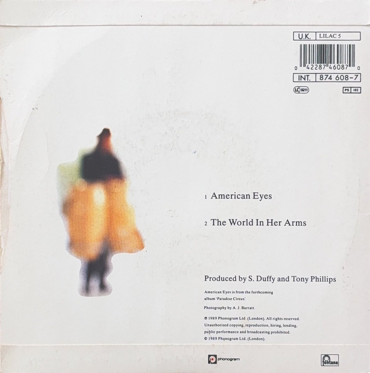 The Lilac Time – American Eyes - 45rpm records