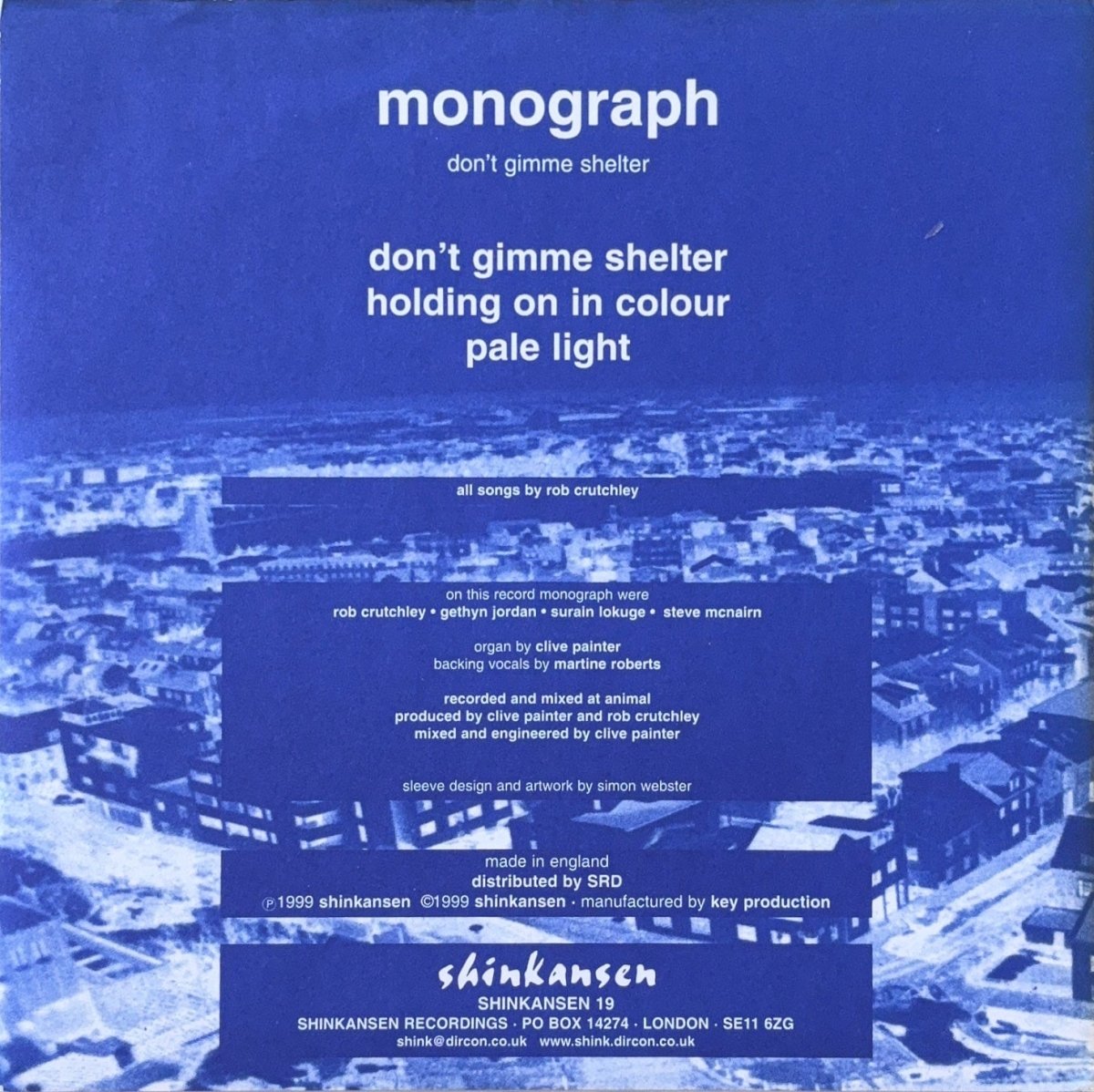 Monograph – Don't Gimme Shelter - 45rpm records