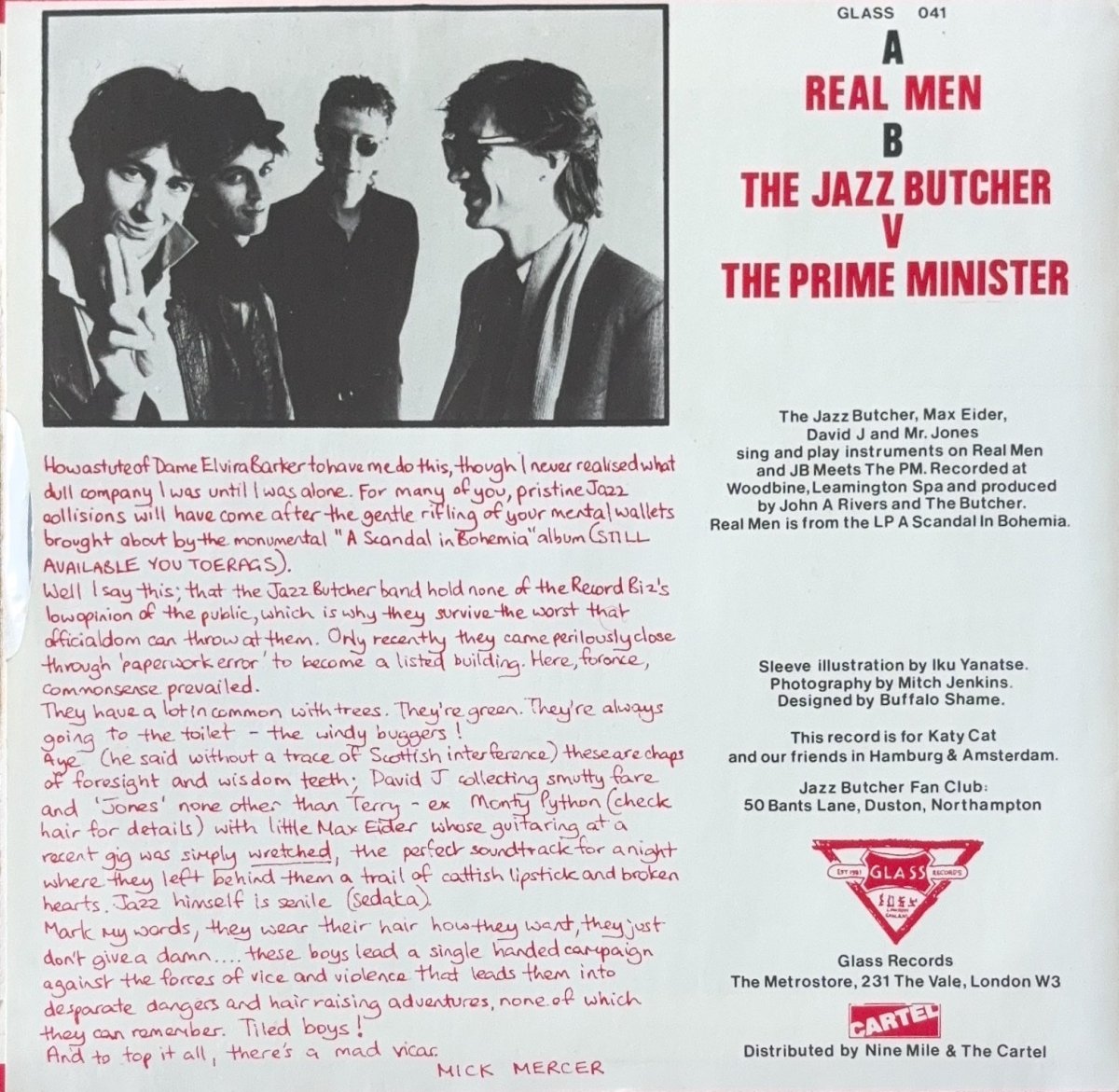 The Jazz Butcher – Real Men - 45rpm records