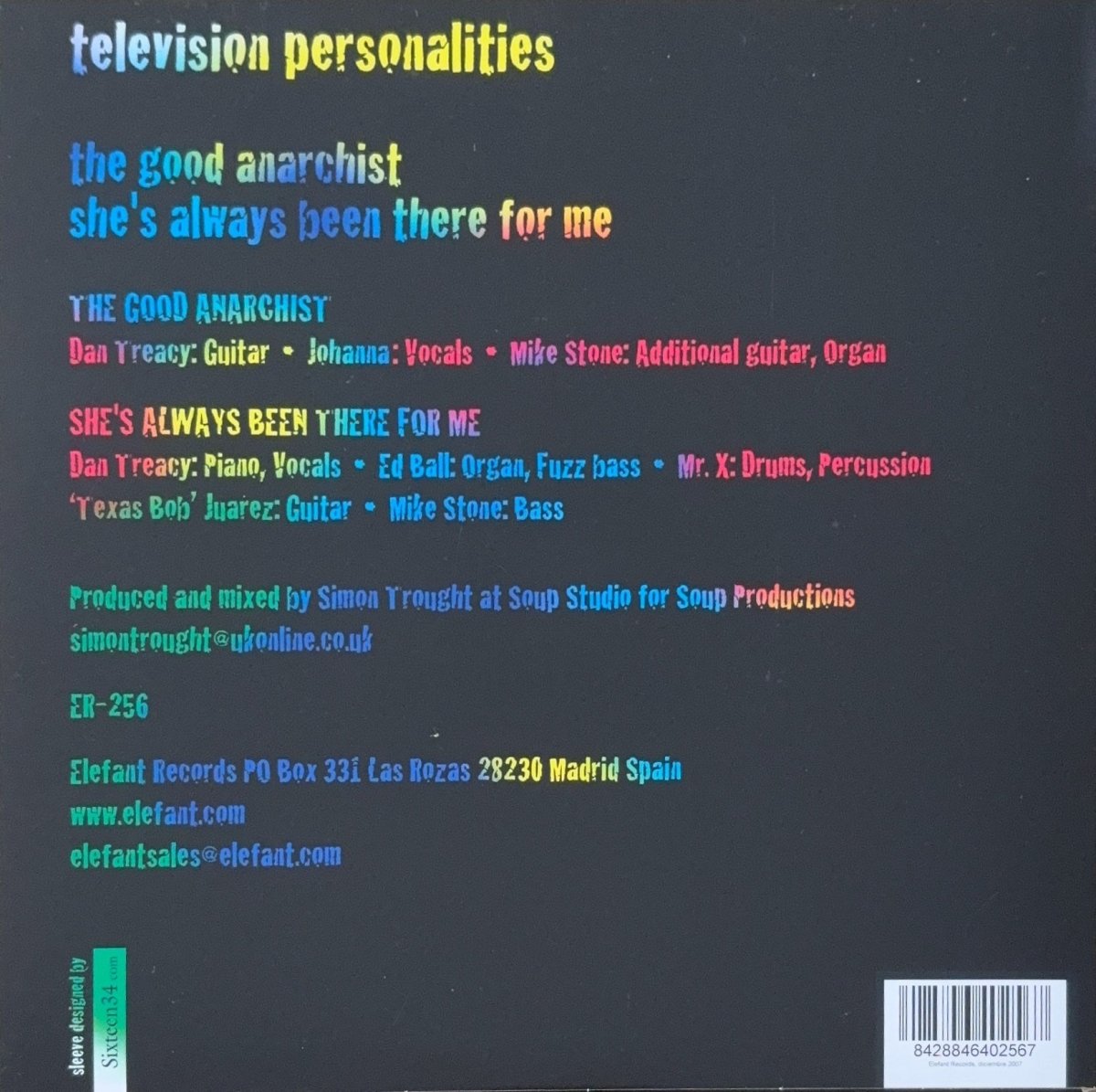 Television Personalities – The Good Anarchis - 45rpm records