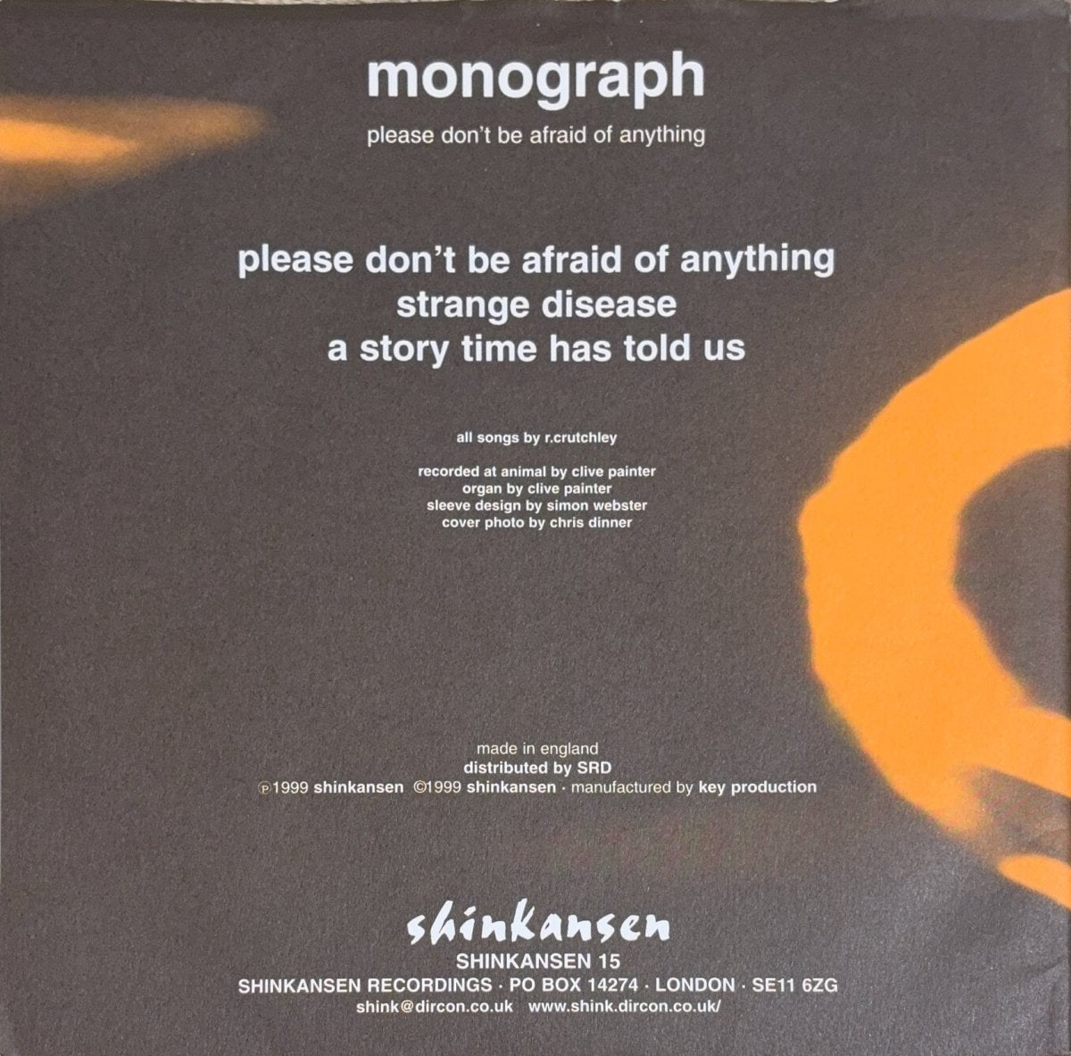 Monograph – Please Don't Be Afraid Of Anything - 45rpm records