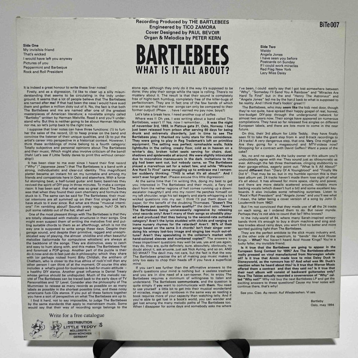 Bartlebees - What Is It All About? - 45rpm records