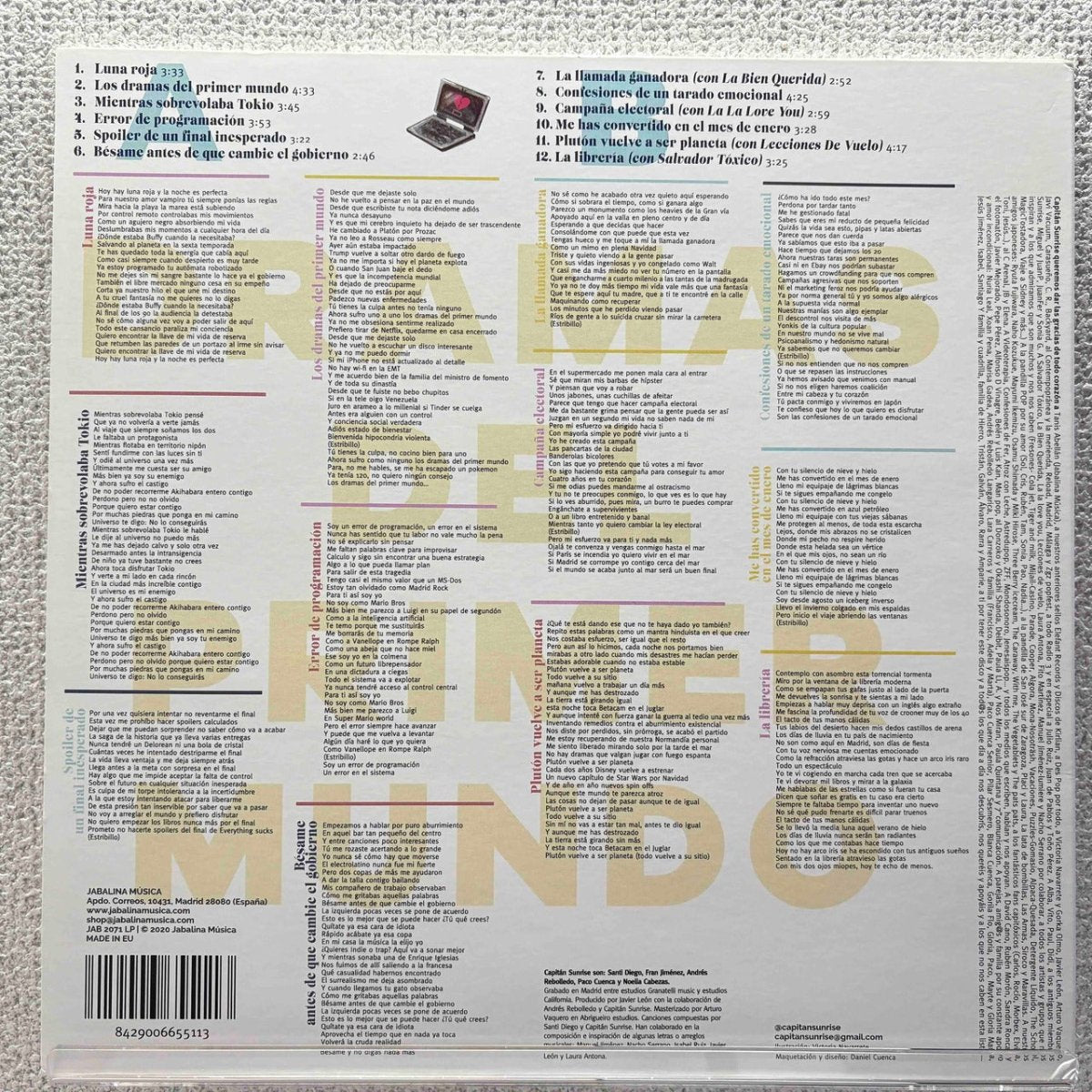 Capitán Sunrise – Dramas Del Primer Mundo - 45rpm records