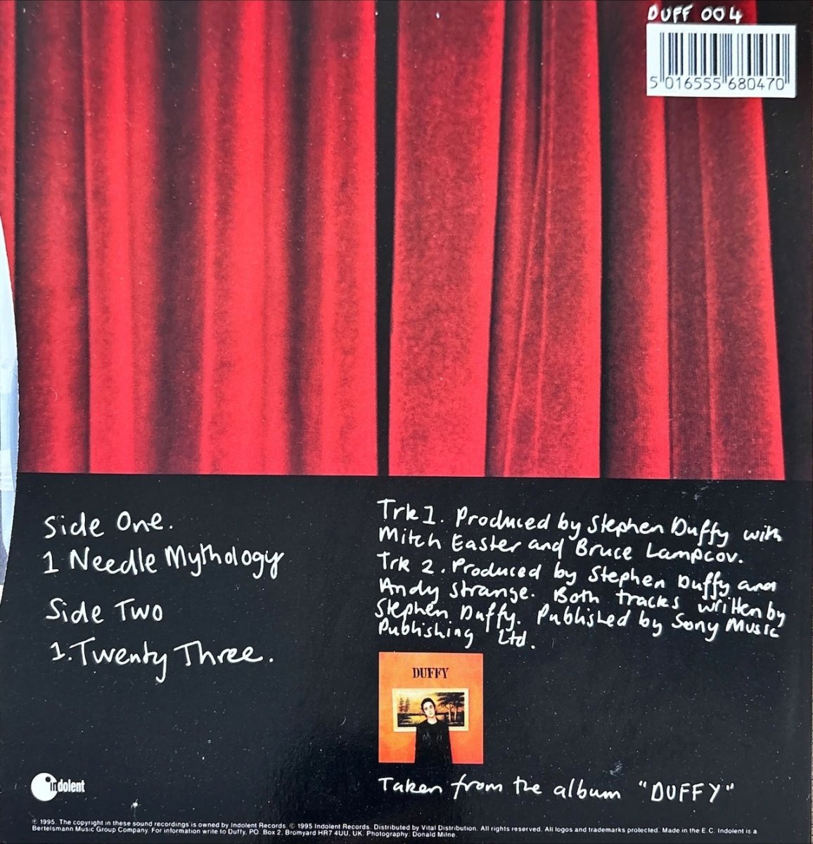 Duffy – Needle Mythology - 45rpm records
