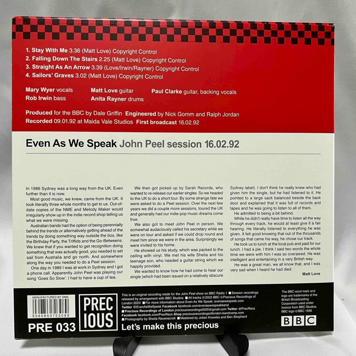 Even As We Speak - John Peel Session 16.02.92 - 45rpm records