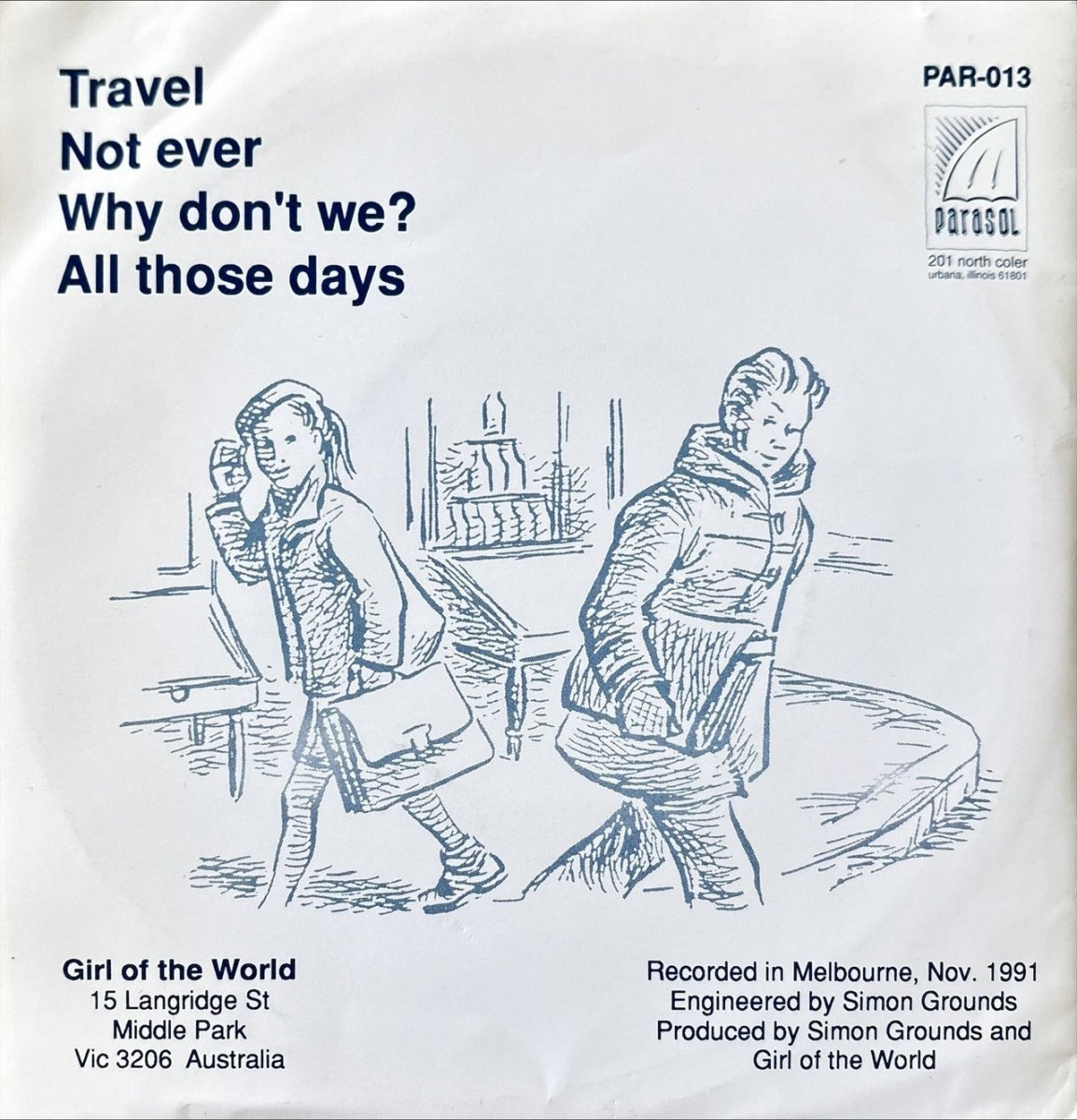 Girl Of The World - Travel EP - 45rpm records