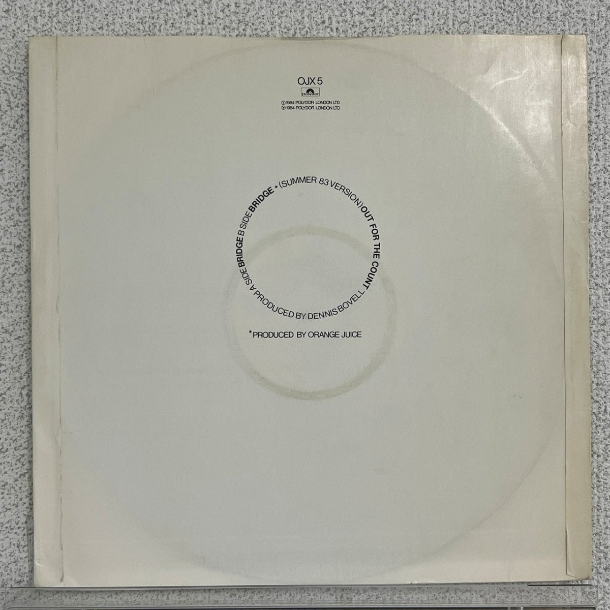 Orange Juice – Bridge - 45rpm records
