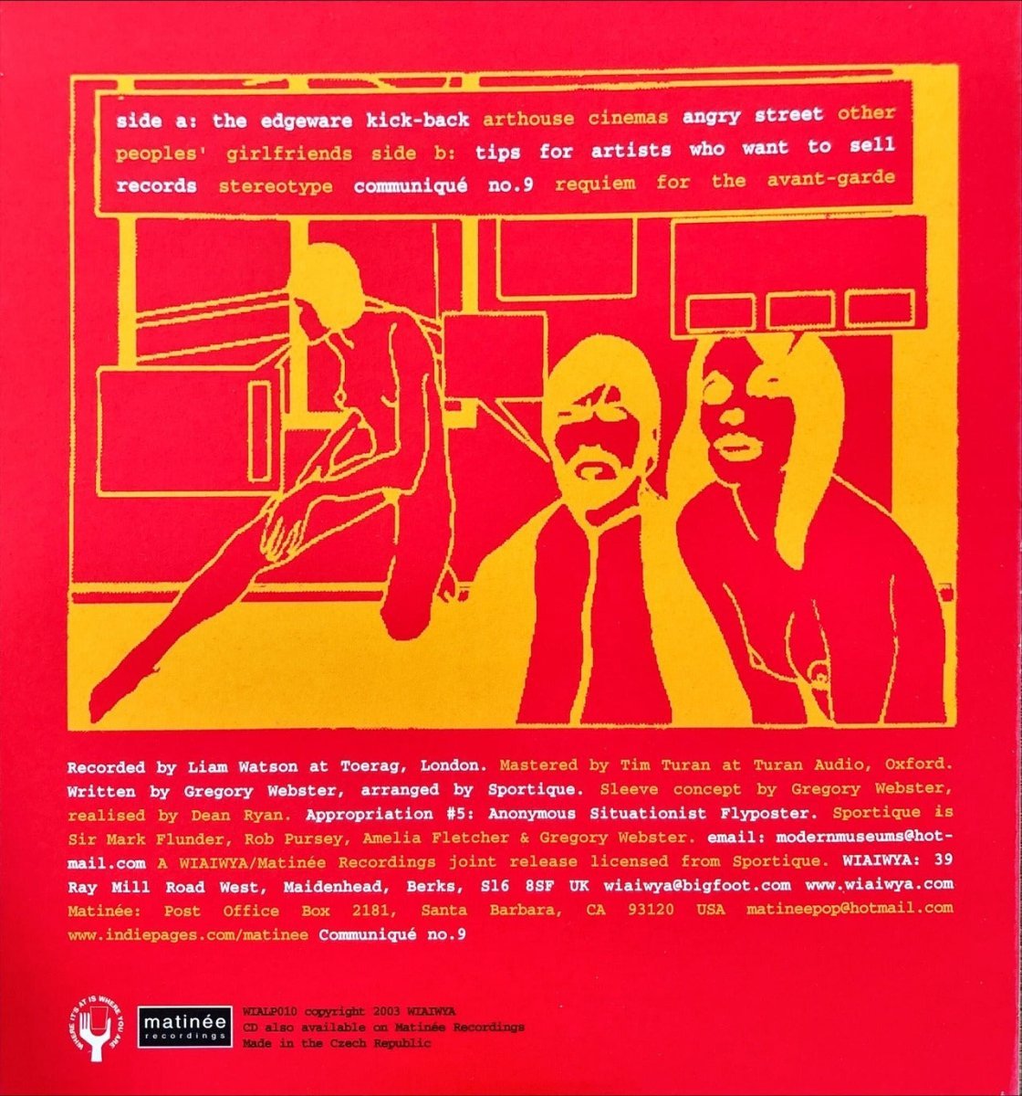 Sportique - Communiqué No. 9 - 45rpm records