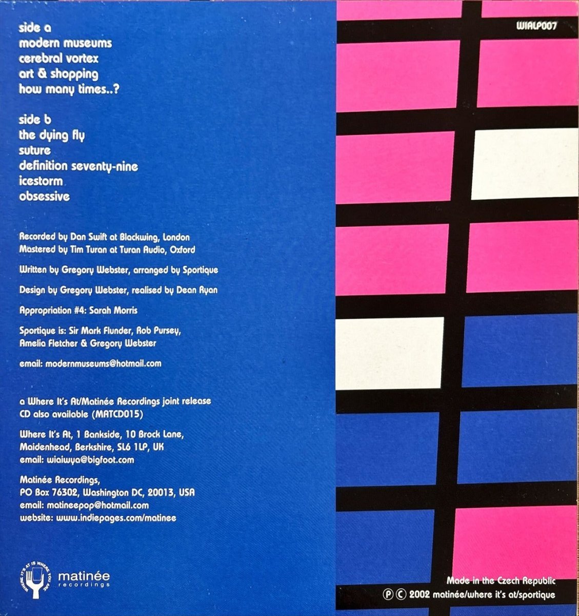 Sportique - Modern Museums - 45rpm records