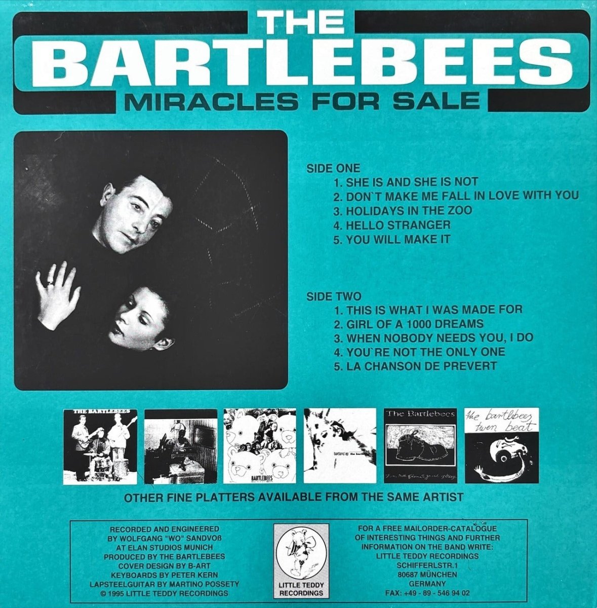 The Bartlebees - Miracles For Sale - 45rpm records