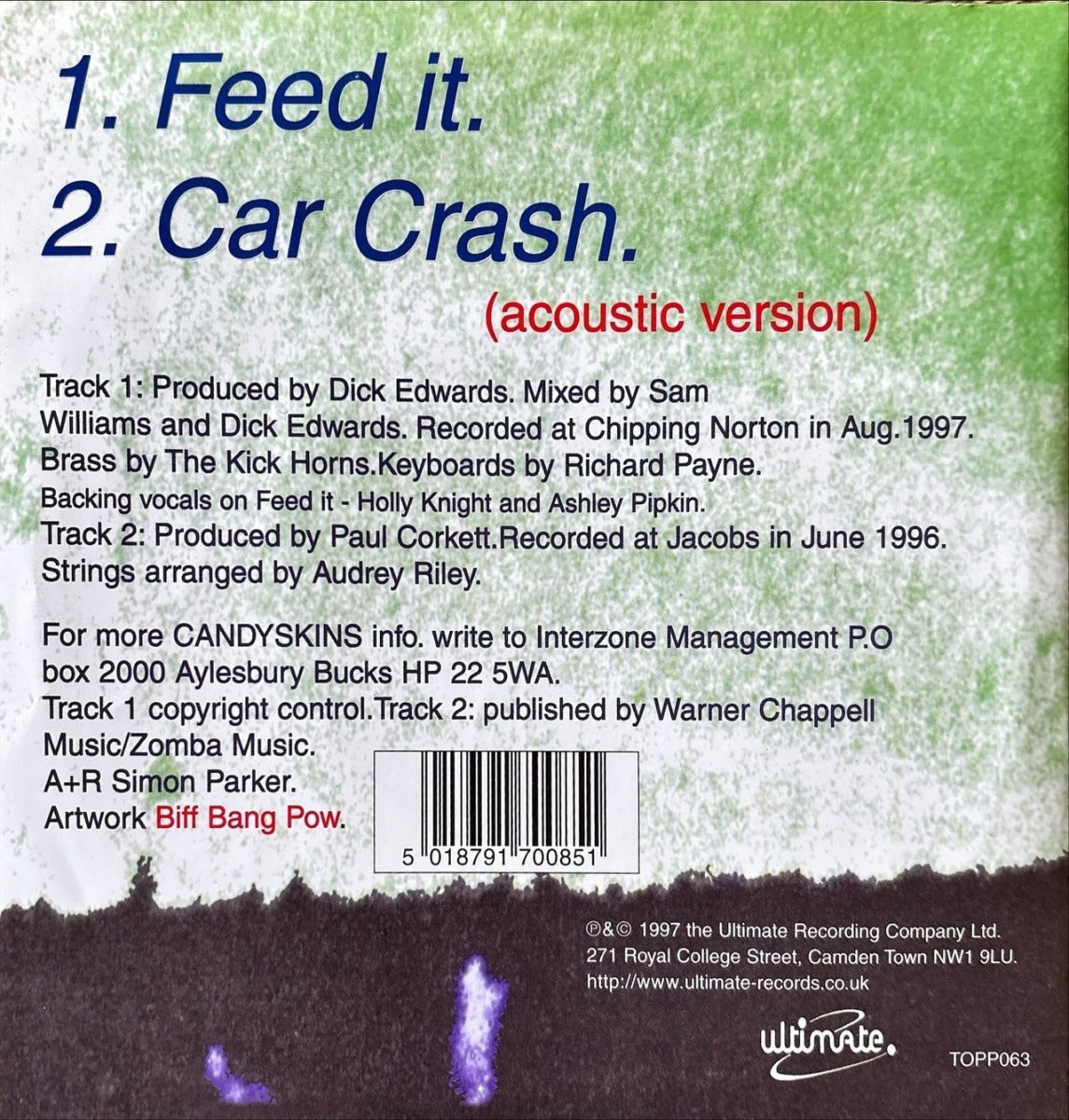 The Candyskins - Feed It - 45rpm records
