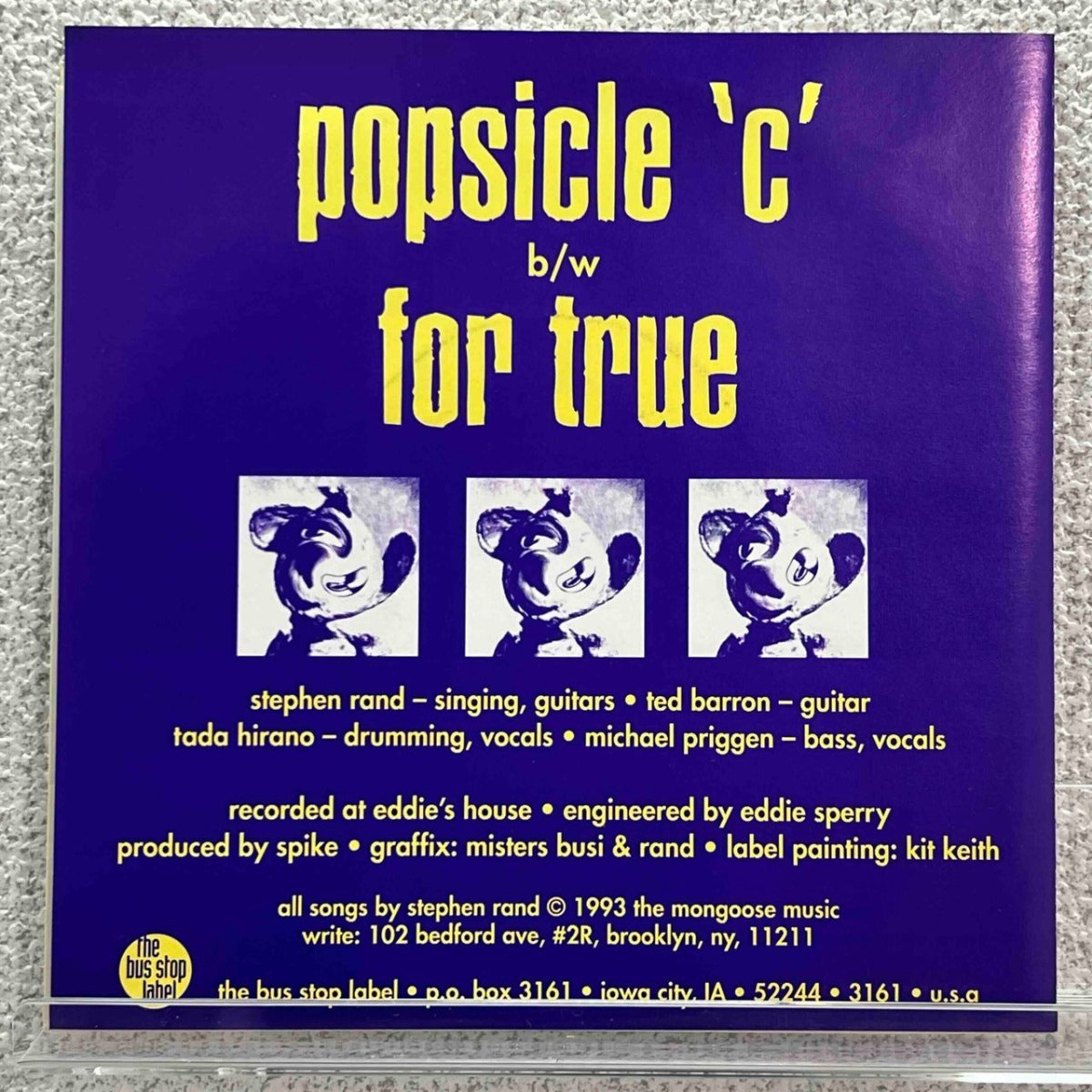 The Caroline Know - Popsicle 'C' - 45rpm records
