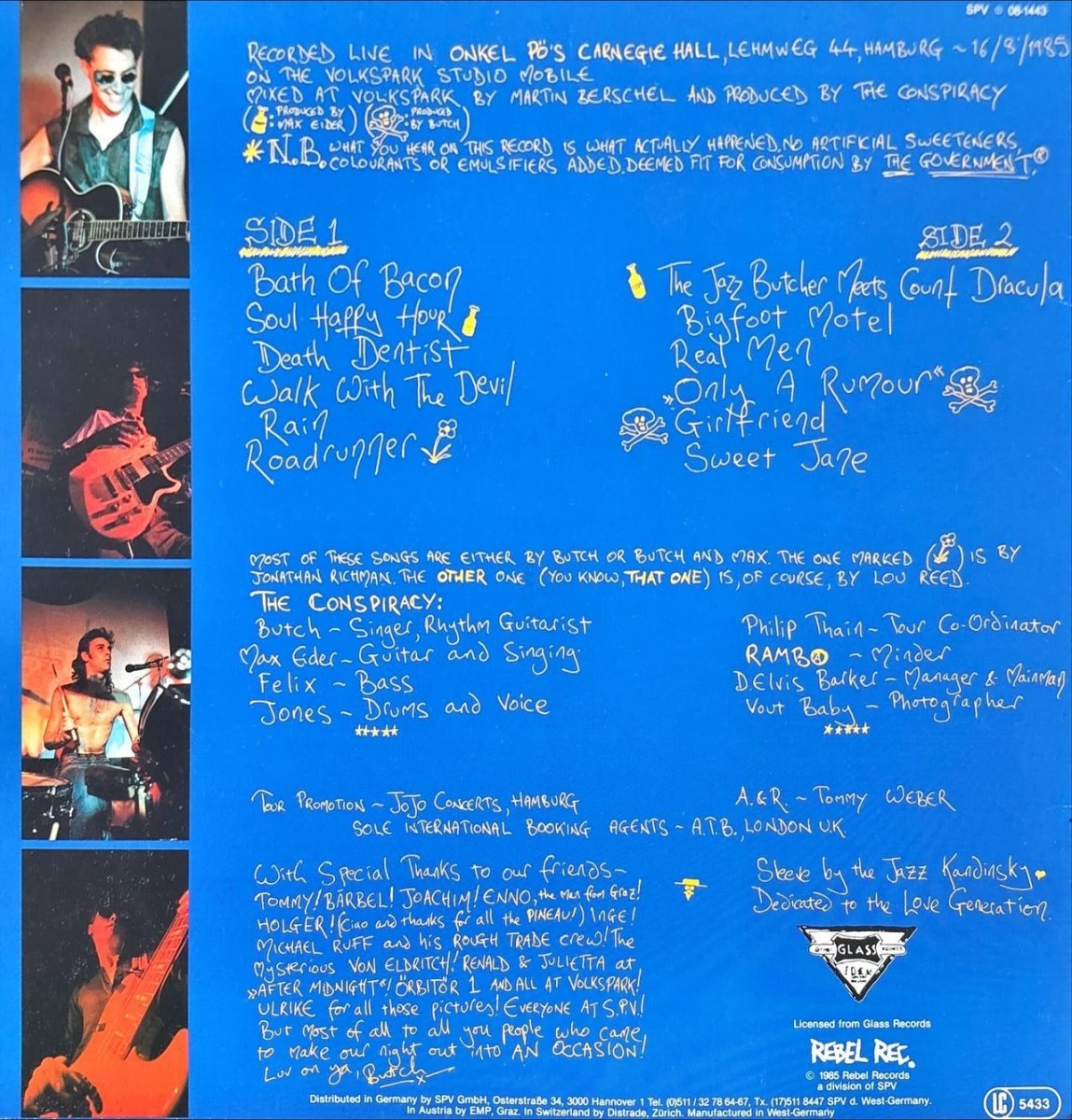 The Jazz Butcher And His Sikkorskis From Hell – Hamburg - 45rpm records