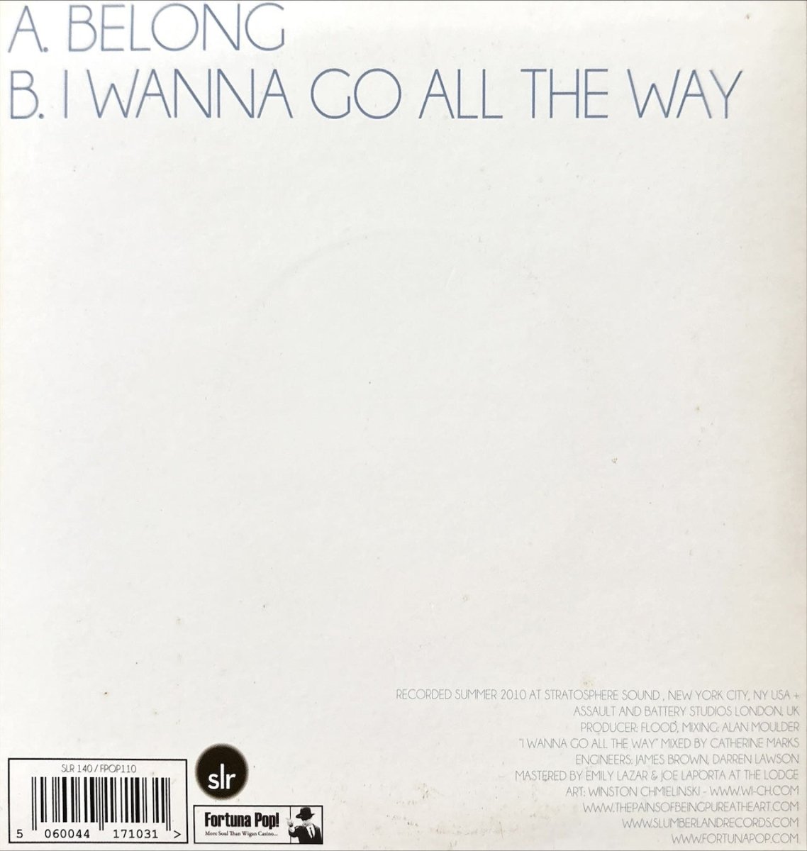 The Pains Of Being Pure At Heart - Belong - 45rpm records