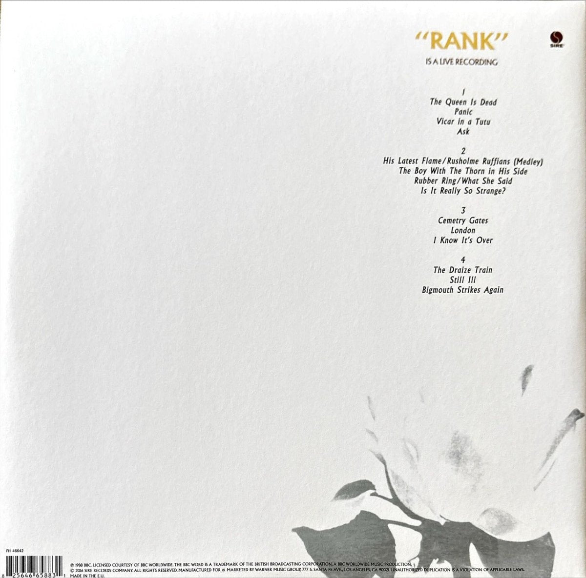 The Smiths - Rank - 45rpm records