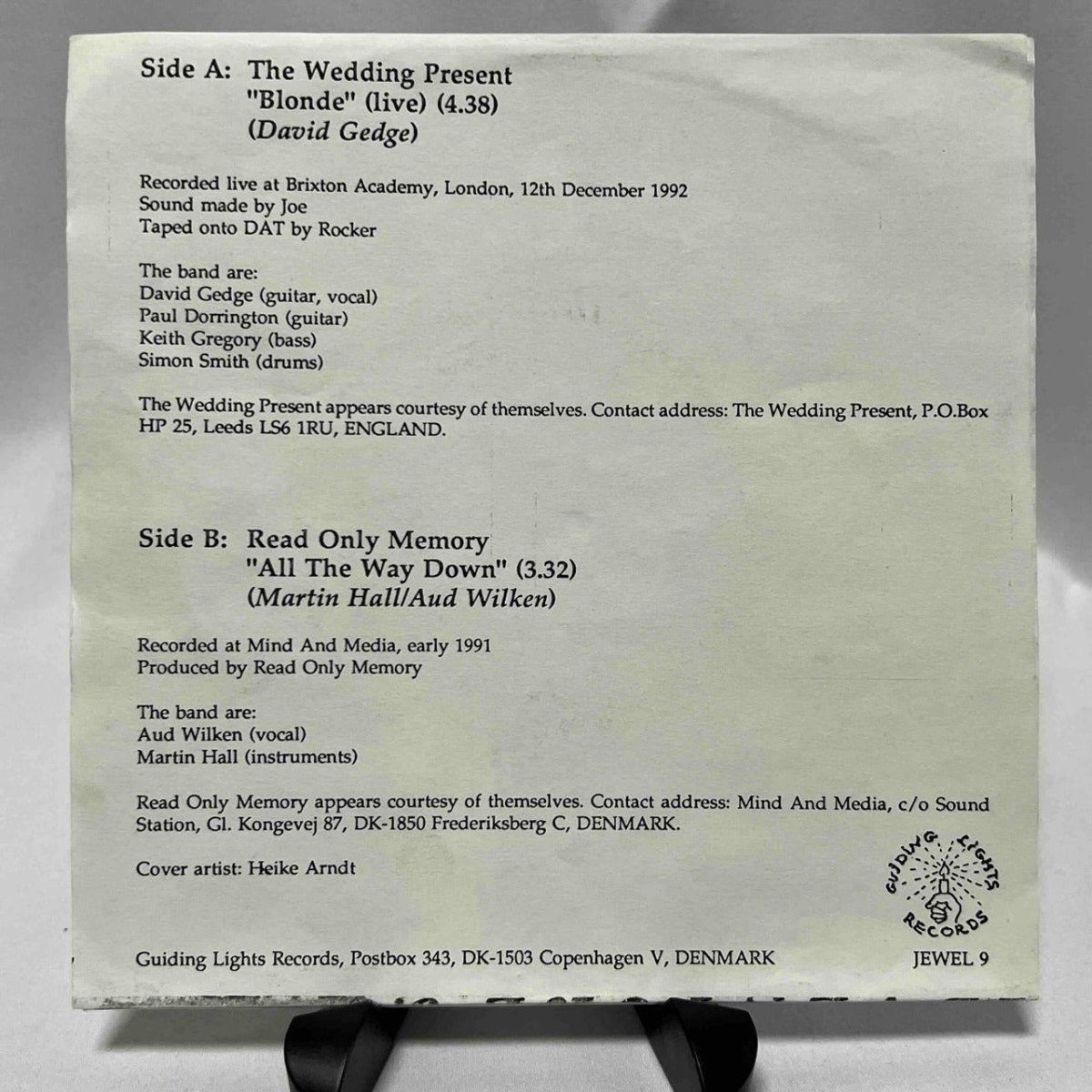 The Wedding Present / Read Only Memory - Adventure 9 - 45rpm records