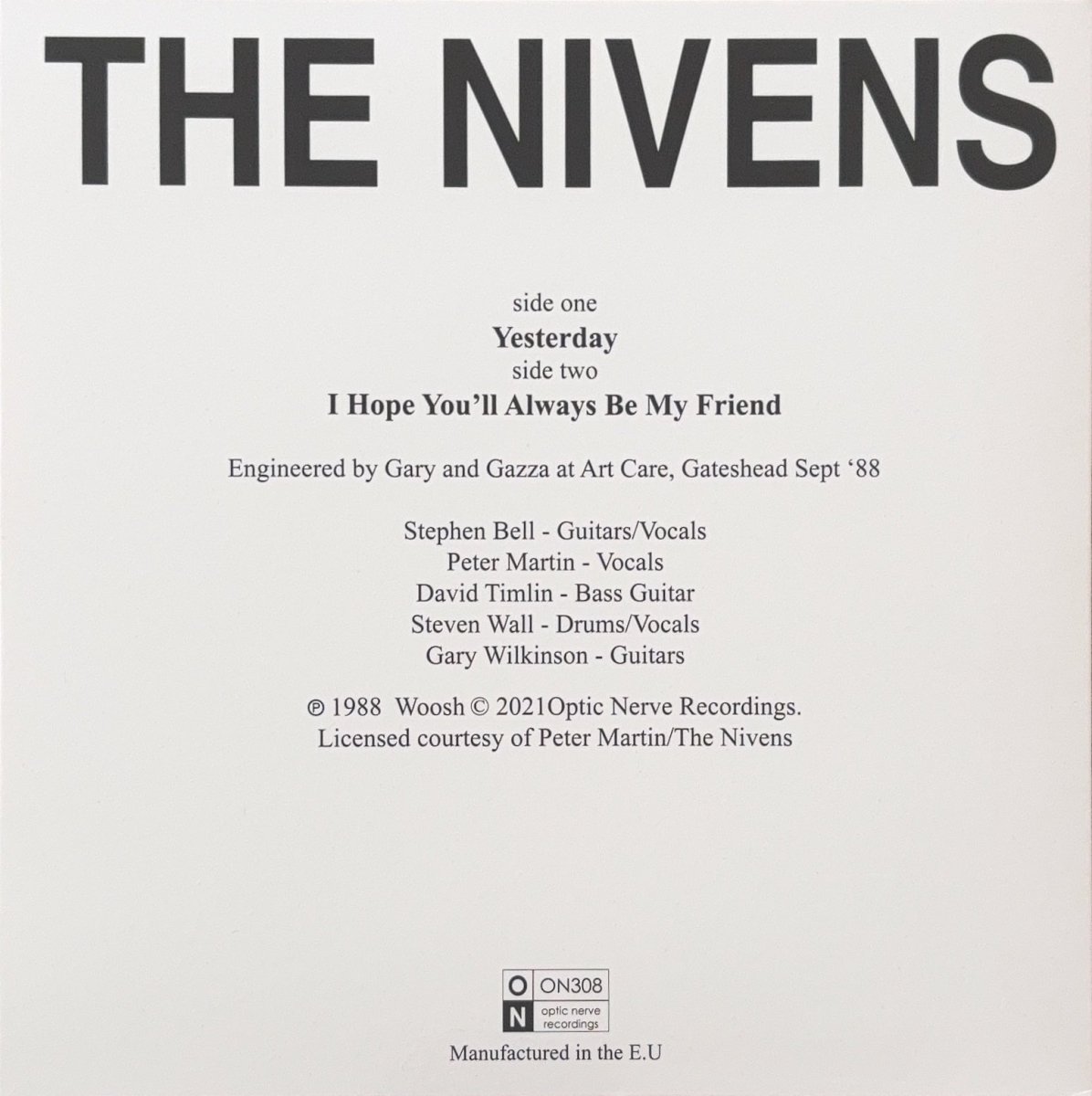 The Nivens – Yesterday - 45rpm records