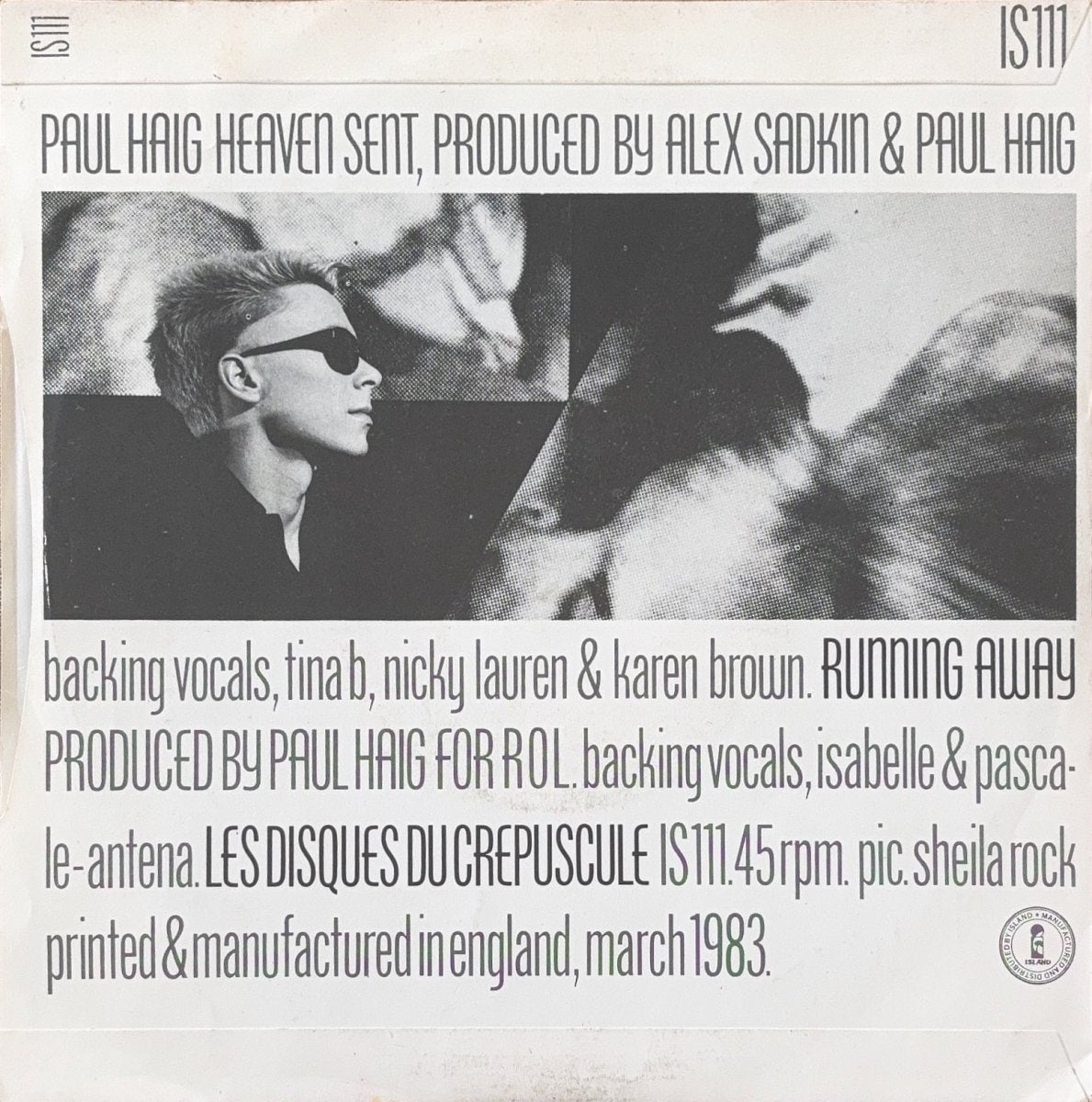 Paul Haig – Heaven Sent - 45rpm records