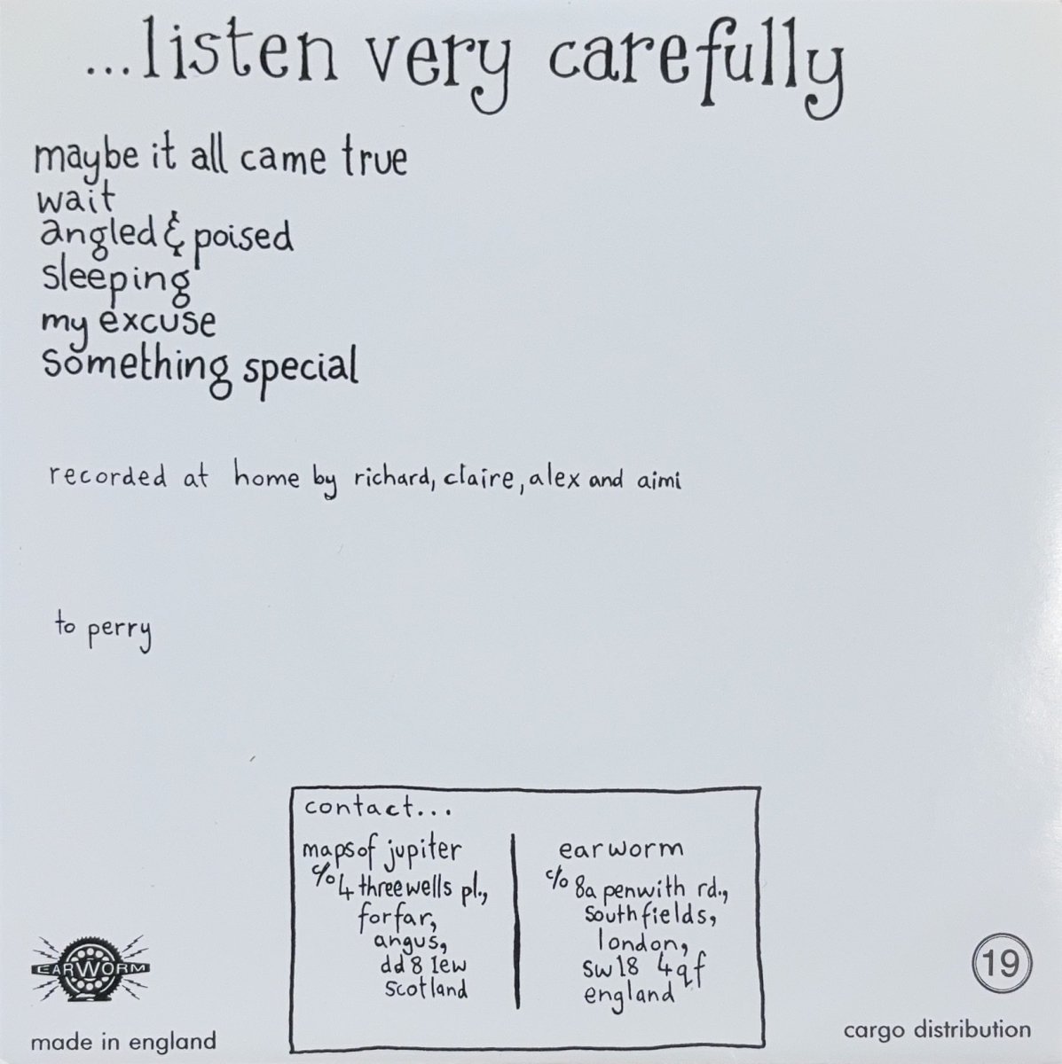 Maps Of Jupiter – Six Stereo Recordings - 45rpm records