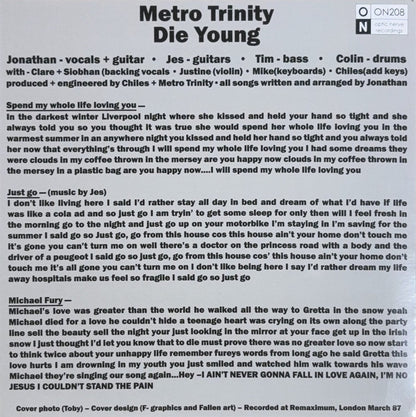 Metro Trinity – Die Young - 45rpm records