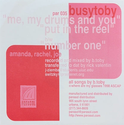 Busytoby – Me, My Drums And You - 45rpm records