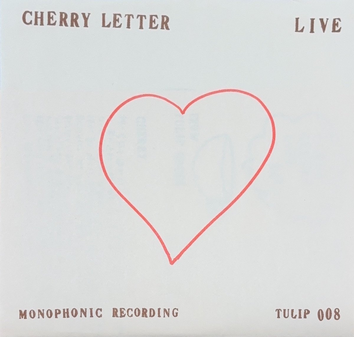 Cherry Letter – Live - 45rpm records