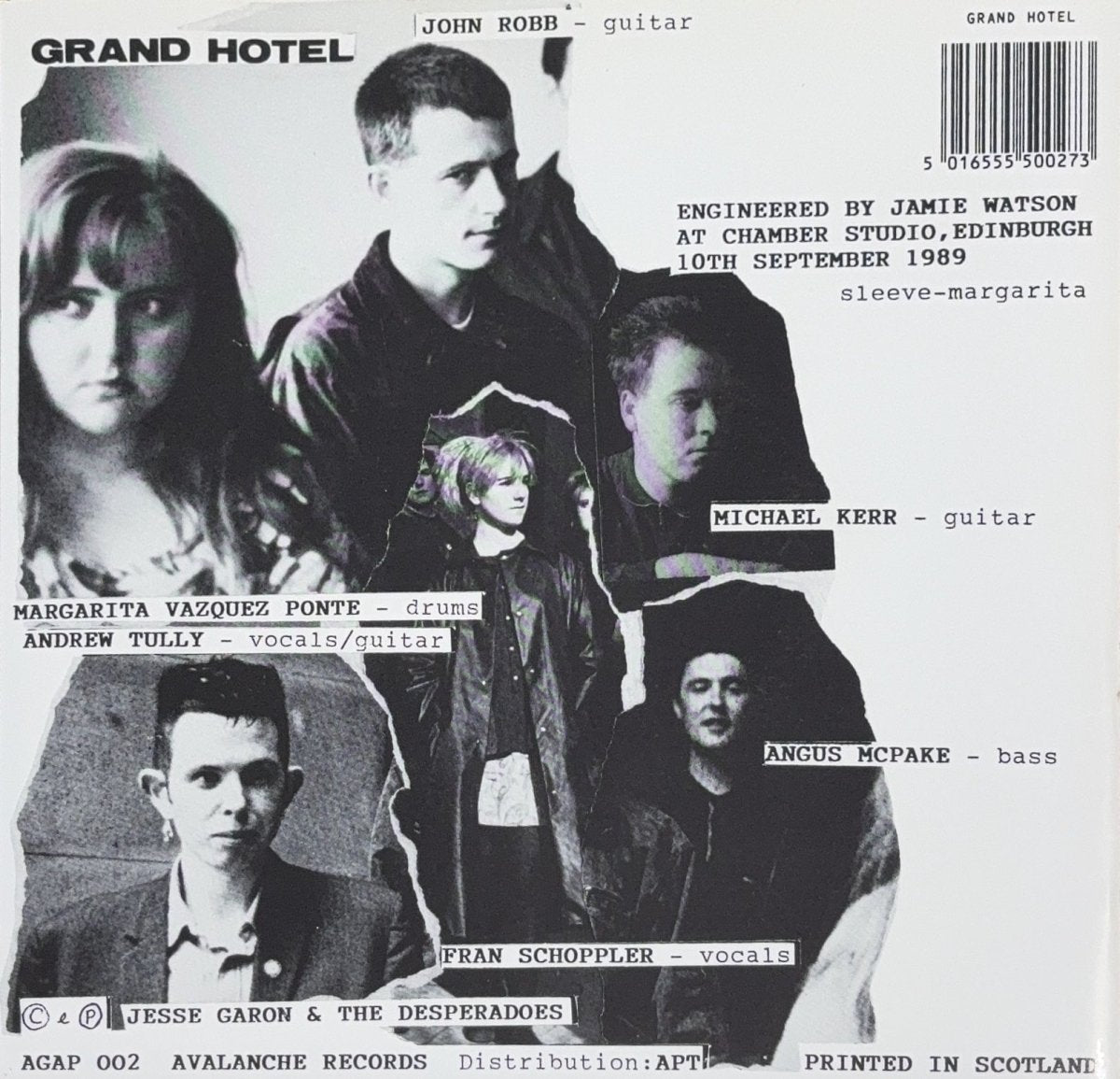 Jesse Garon & The Desperadoes – Grand Hotel - 45rpm records