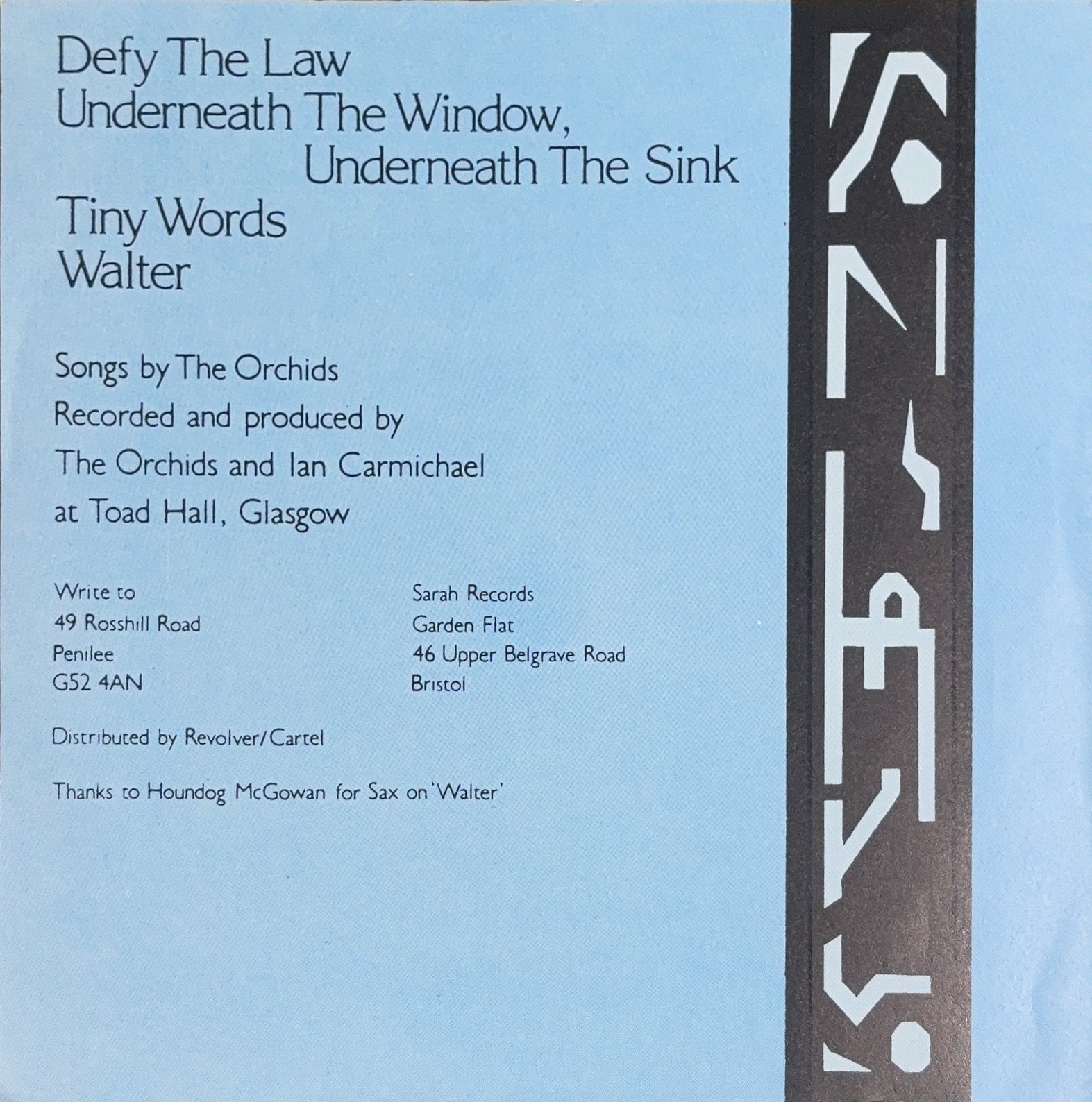 The Orchids – Underneath The Window, Underneath The Sink