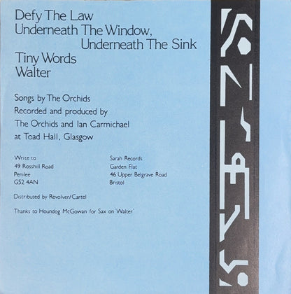 The Orchids – Underneath The Window, Underneath The Sink