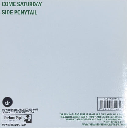The Pains Of Being Pure At Heart – Come Saturday - 45rpm records
