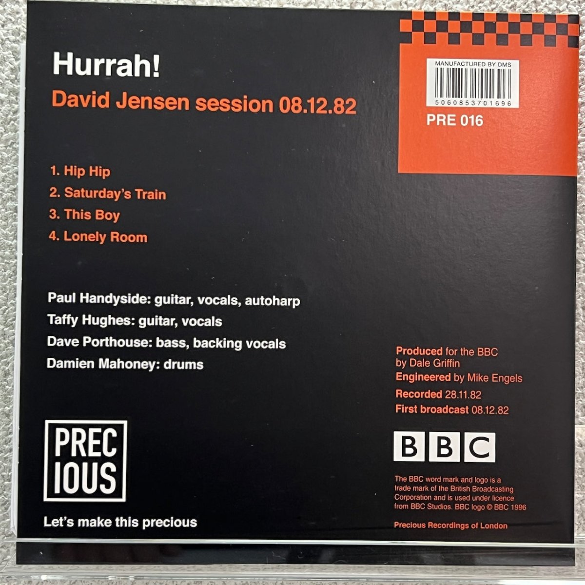 Hurrah! - David Jensen Session 08.12.82 - 45rpm records