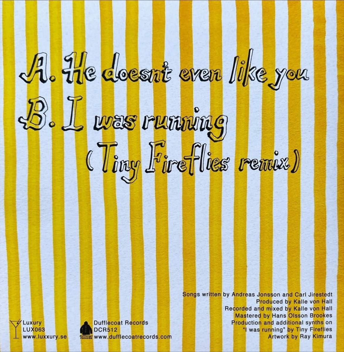 Alpaca Sports - He Doesn't Even Like You - 45rpm records
