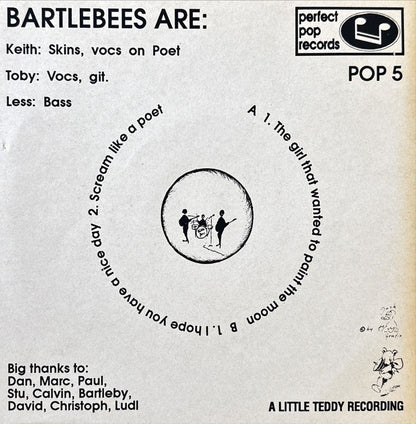 Bartlebees - The Girl That Wanted To Paint The Moon - 45rpm records
