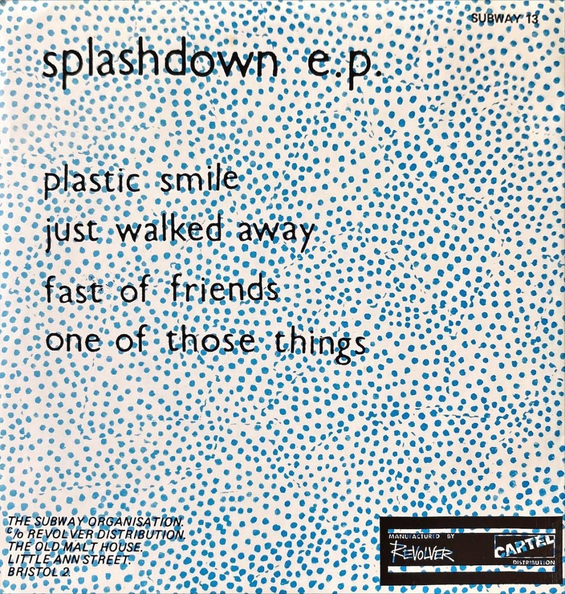 Bubblegum Splash! – Splashdown E.P. - 45rpm records