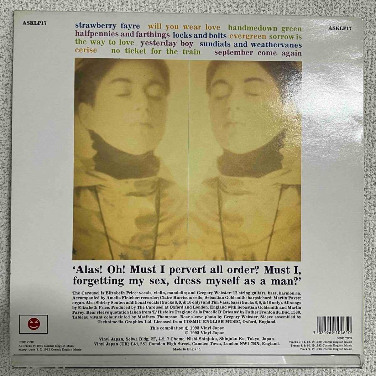 Carousel - I Forgot To Remember To Forget - 45rpm records