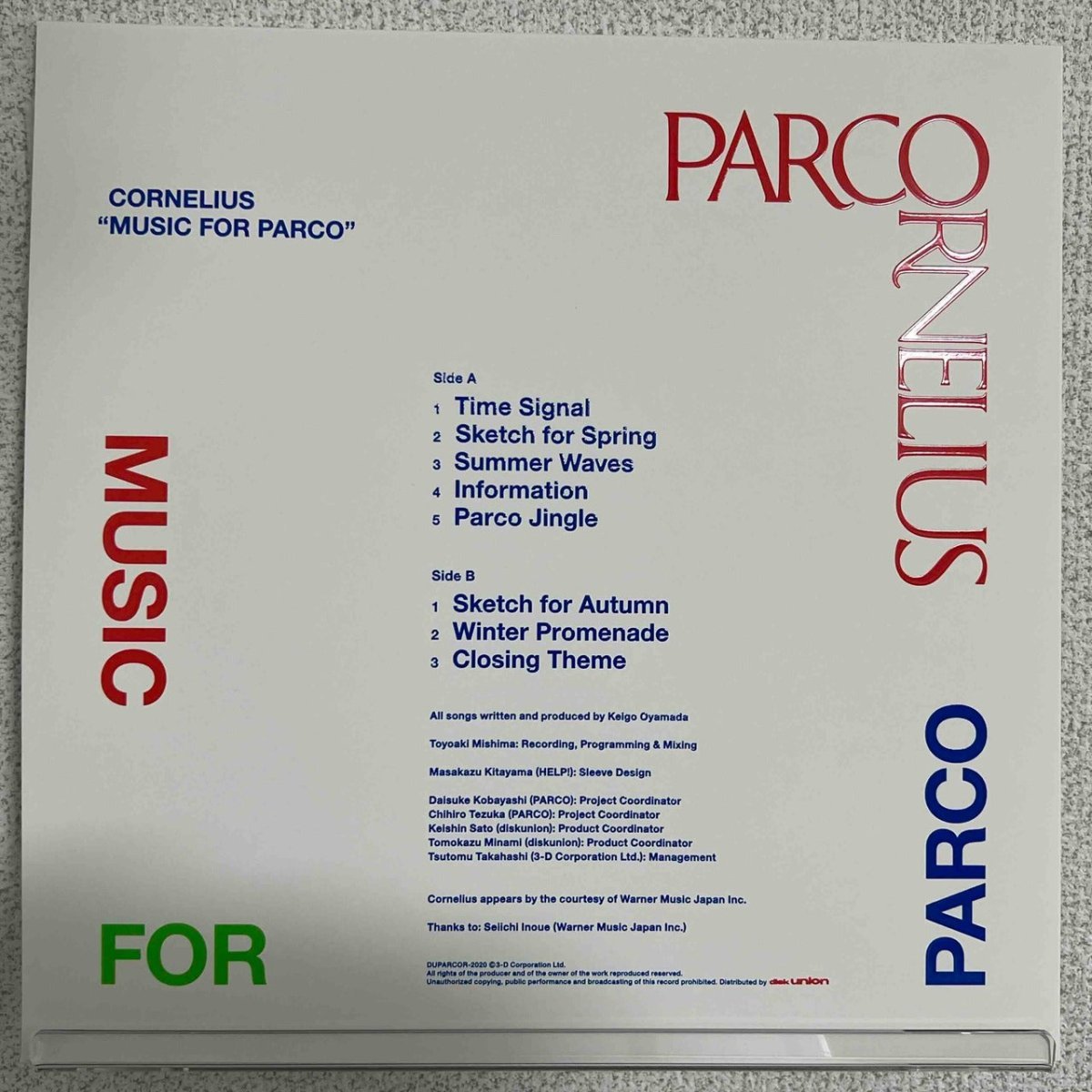 Cornelius - Music For Parco - 45rpm records