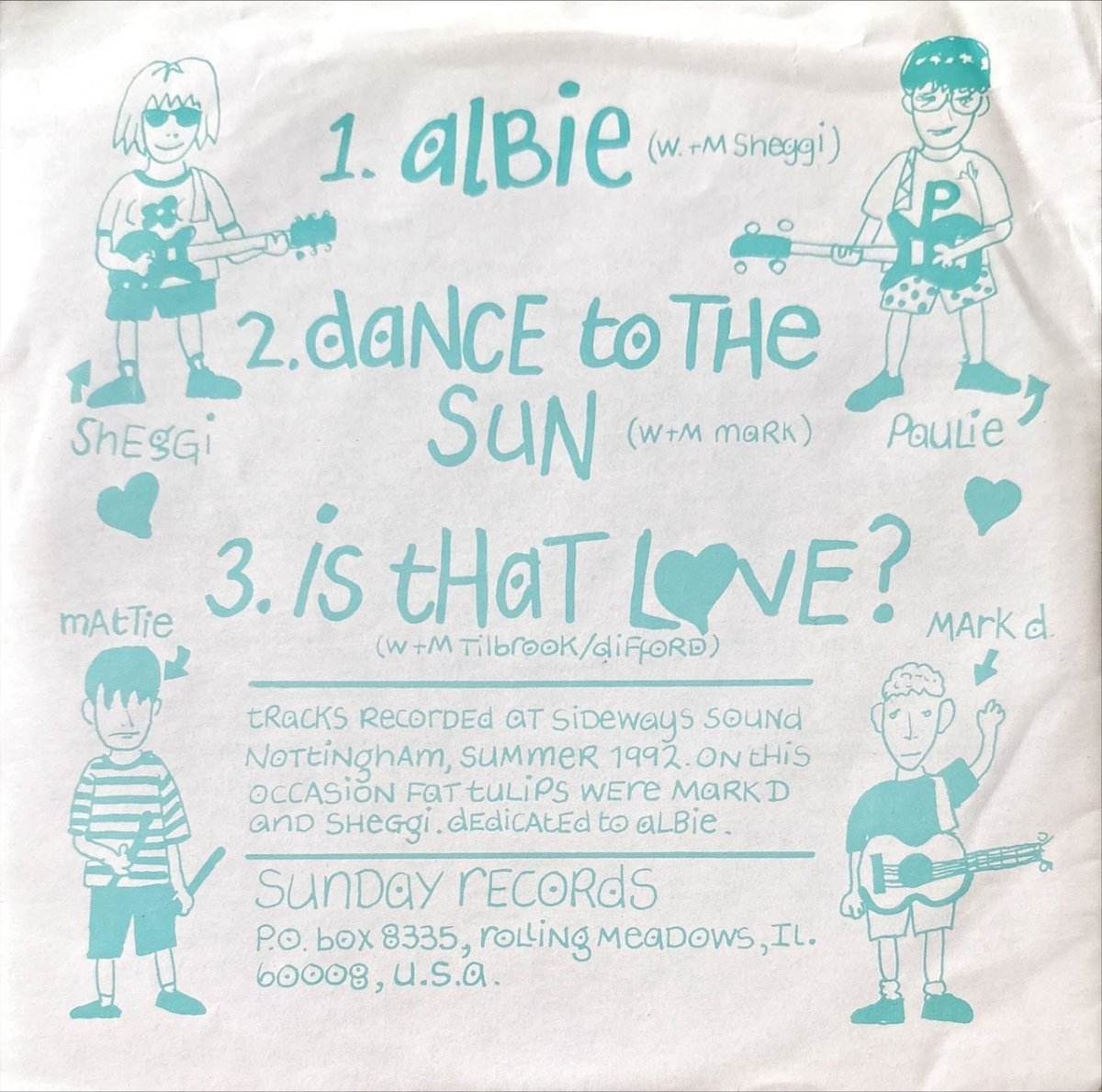 Fat Tulips – Albie - 45rpm records
