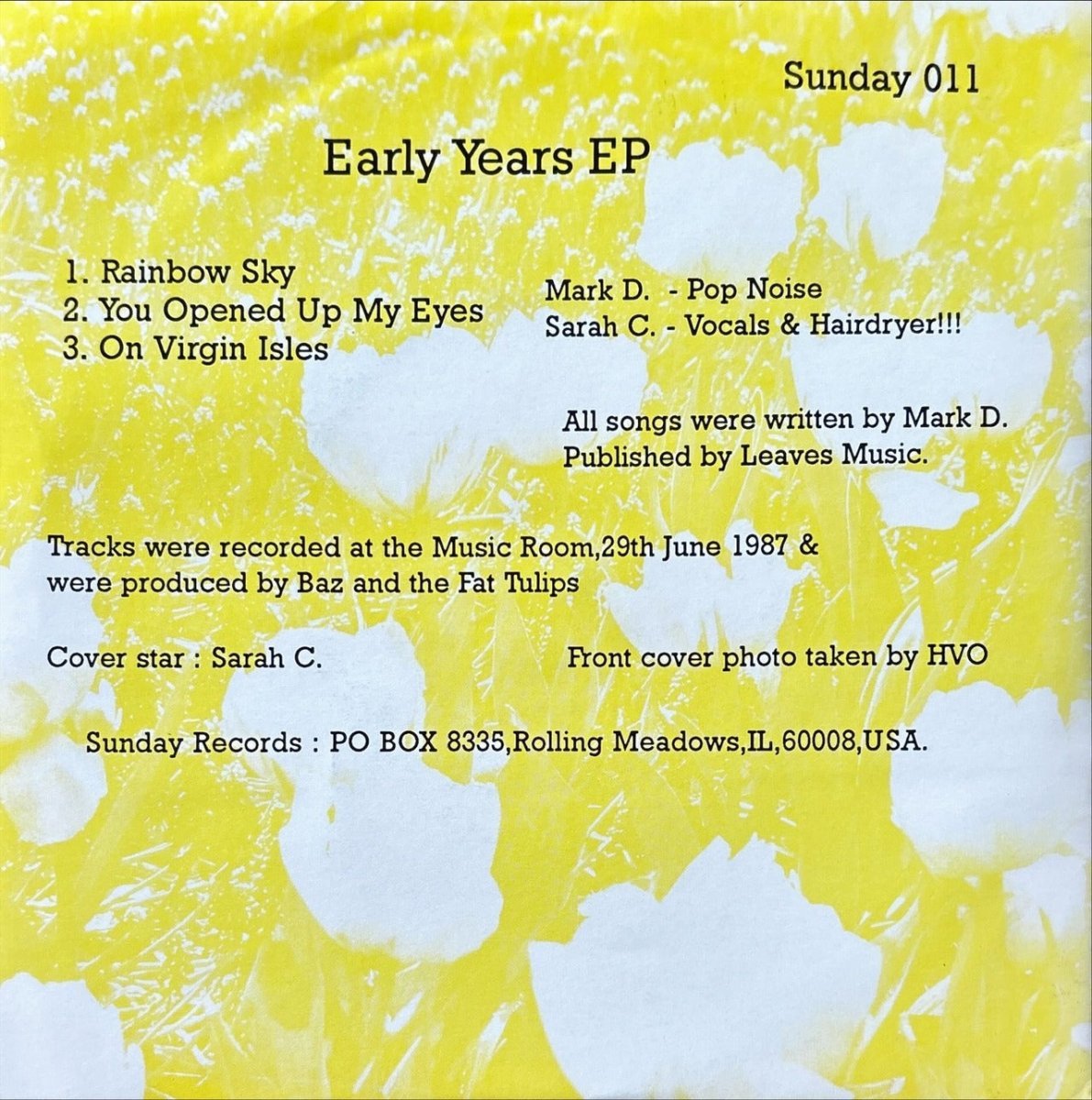Fat Tulips – Early Years EP - 45rpm records