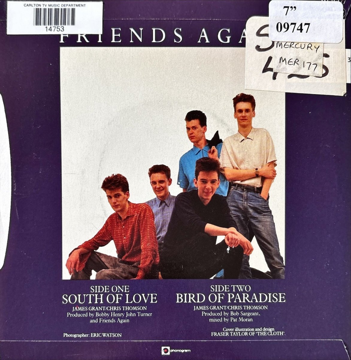 Friends Again - South Of Love - 45rpm records