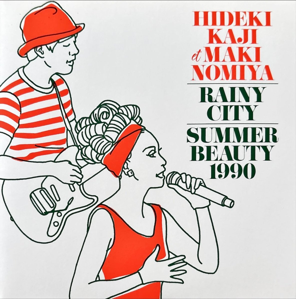 Hideki Kaji et Maki Nomiya – Rainy City / Summer Beauty 1990 - 45rpm records