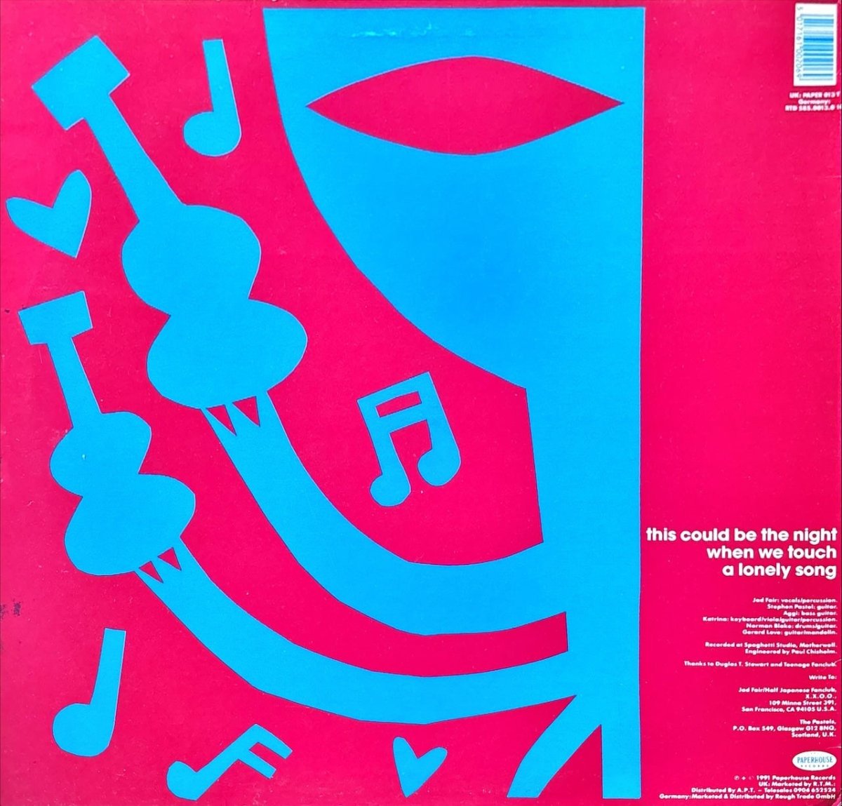 Jad Fair And The Pastels - This Could Be The Night - 45rpm records