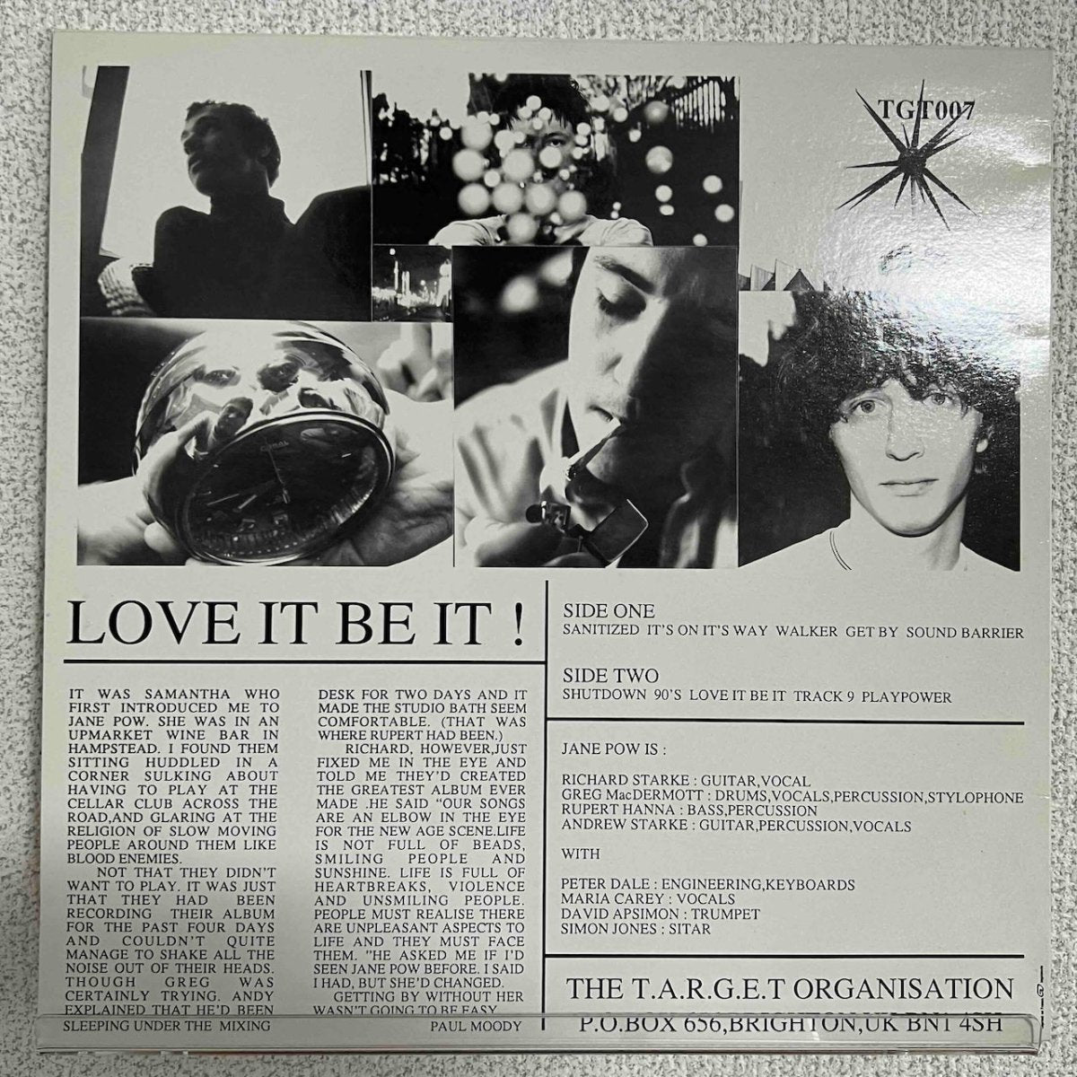Jane Pow - Love It Be It - 45rpm records