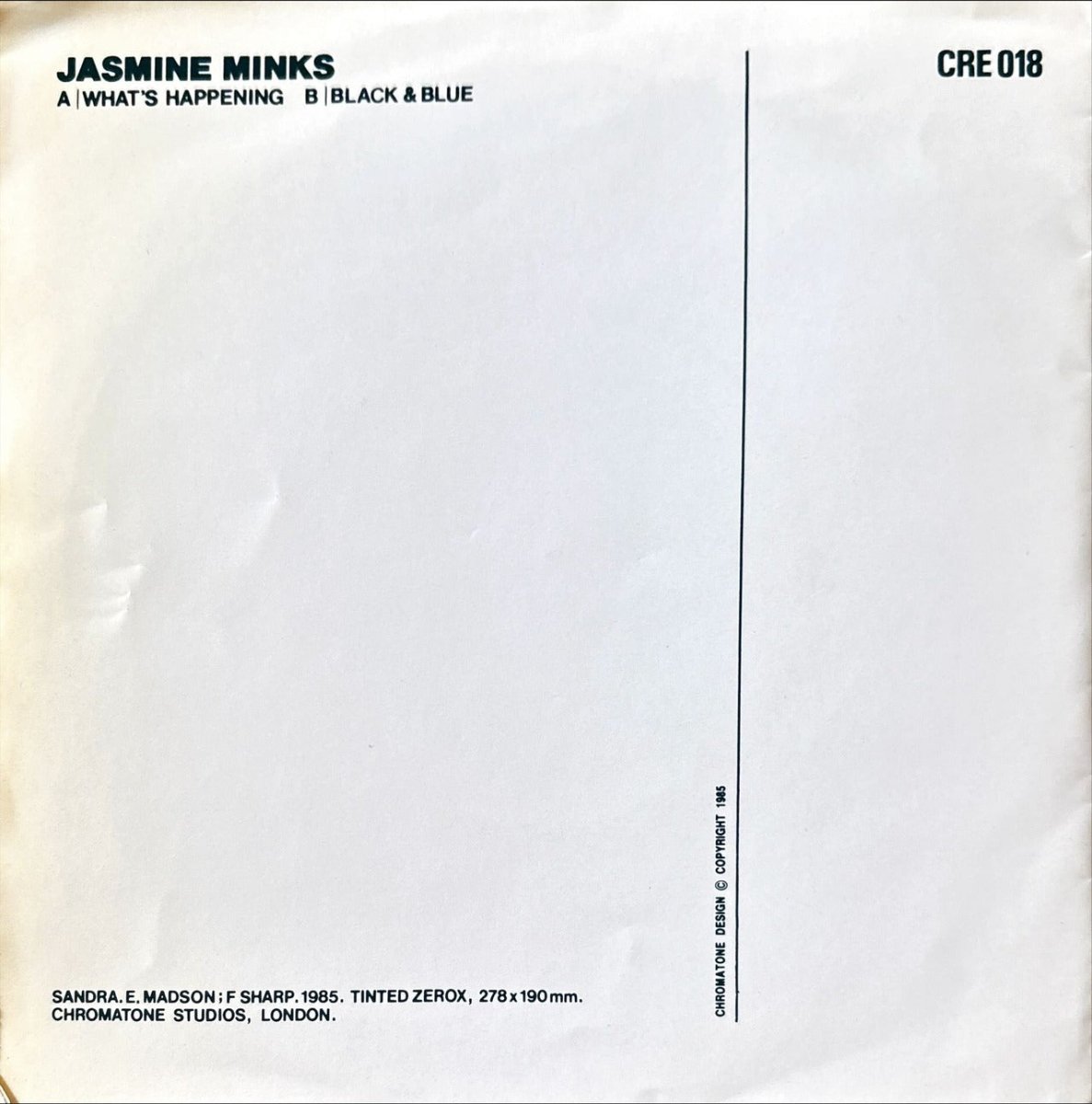 Jasmine Minks - What's Happening - 45rpm records