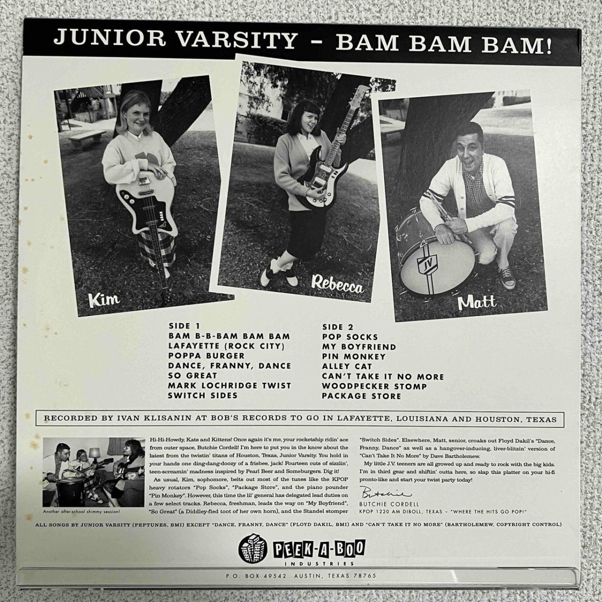 Junior varsity - Bam bam bam! - 45rpm records
