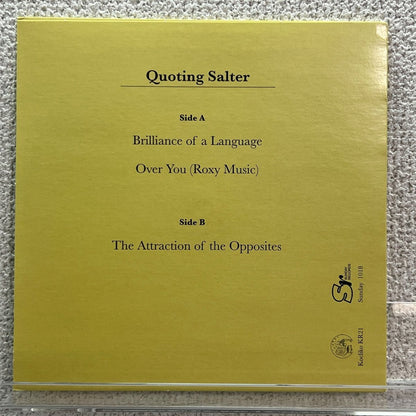 Lost Tapes - Quoting Salter - 45rpm records