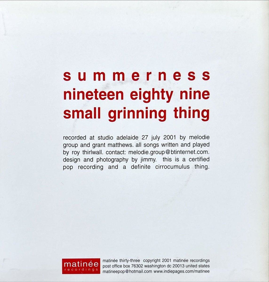 Melodie Group - Summerness - 45rpm records