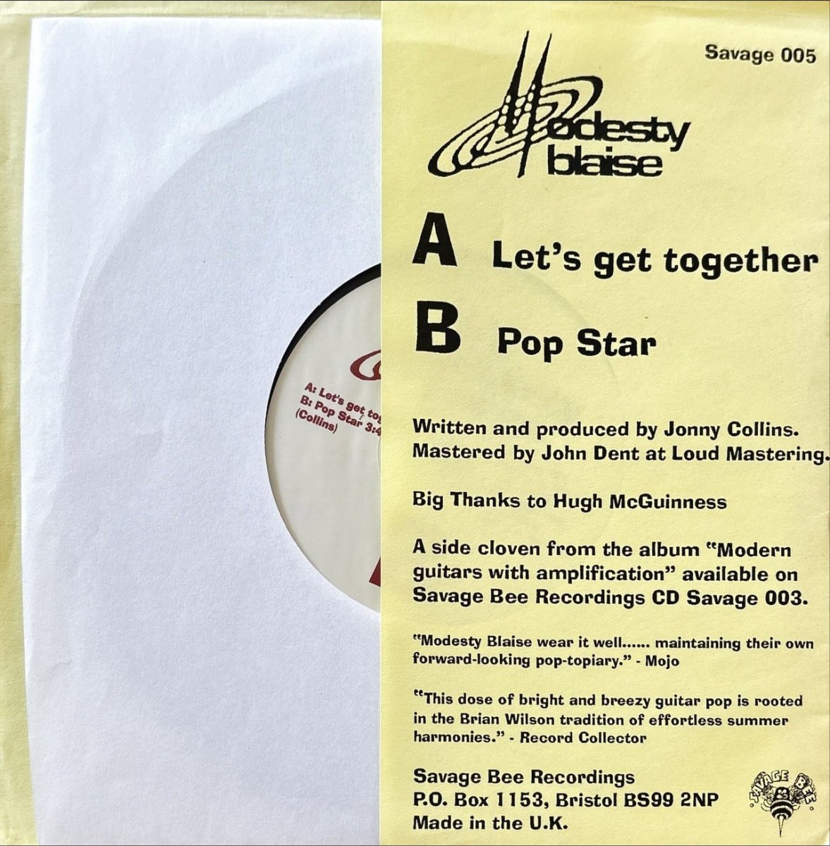 Modesty Blaise - Let'S Get Together - 45rpm records