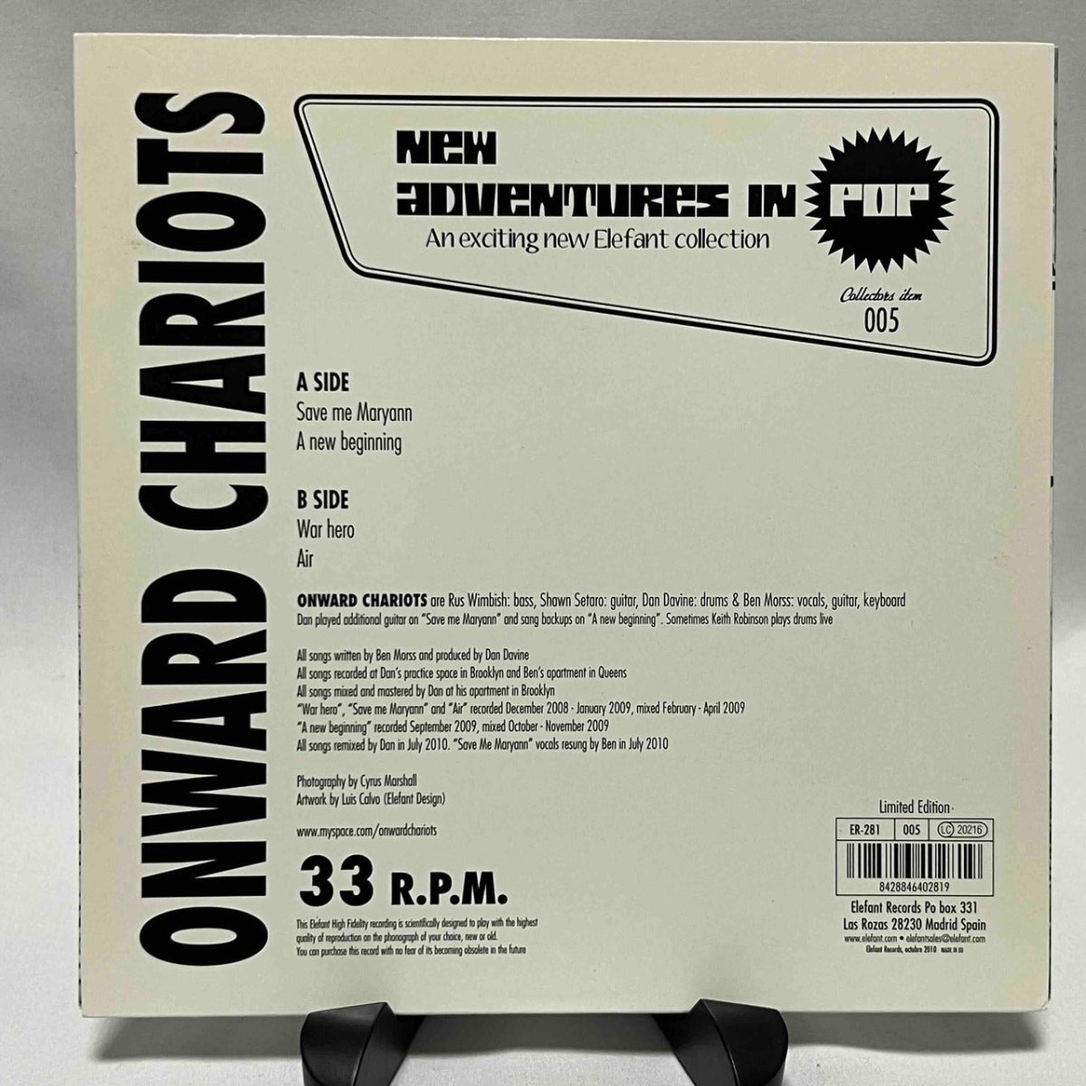 Onward Chariots - Save Me Maryann - 45rpm records