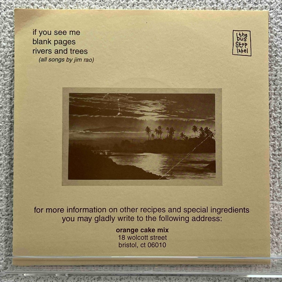 Orange Cake Mix - Rivers And Trees EP - 45rpm records