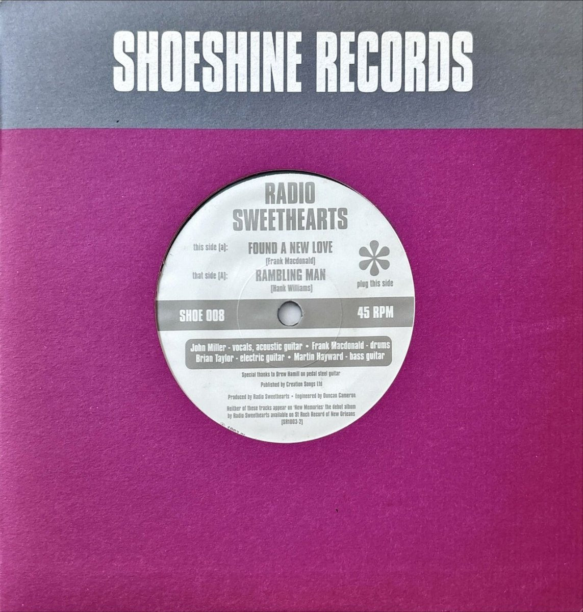 Radio Sweethearts - Rambling Man / Found A New Love - 45rpm records